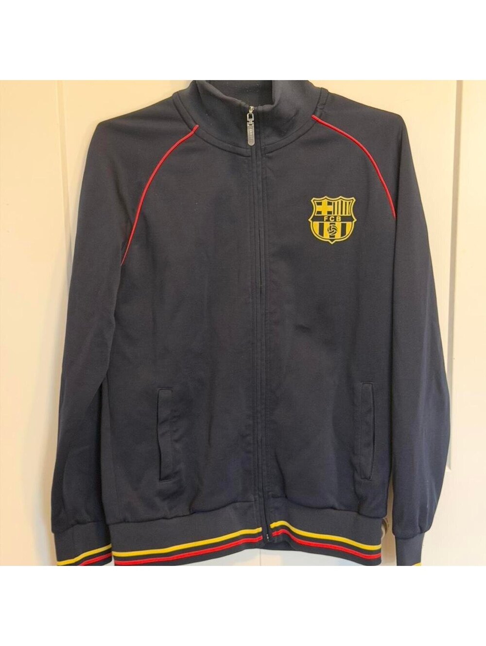 Reserved FCB Navy Track Jacket Large